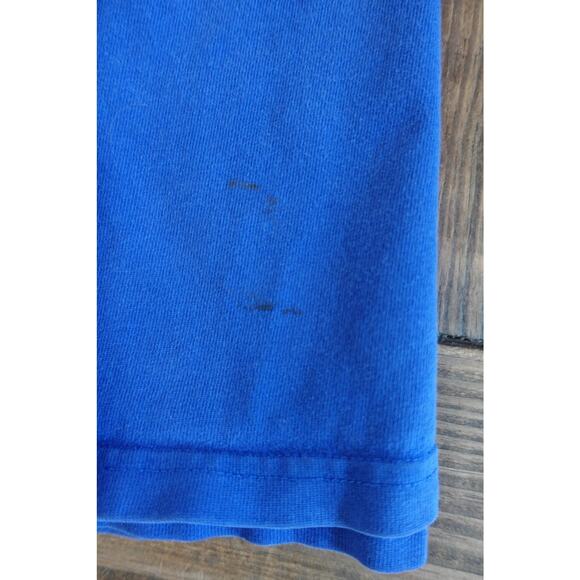 Vintage 90s Champion T Shirt Mens Medium Blue Spell Out Logo Embroidered Tee - Picture 7 of 7